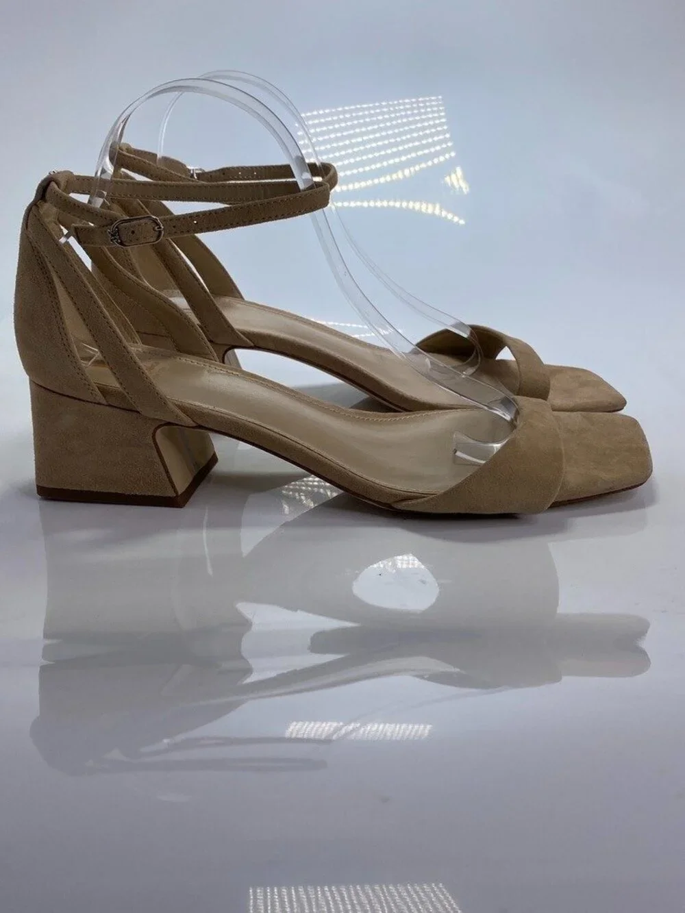 Sam Edelman Women's Wilson Golden Caramel Strap Block Heel sandal Sz 11